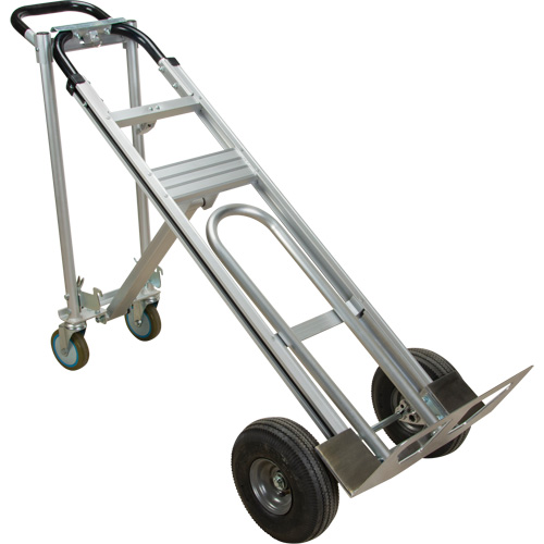 3-in-1 Convertible Hand Truck, Aluminum, 600 lbs. Capacity Pronet Distribution