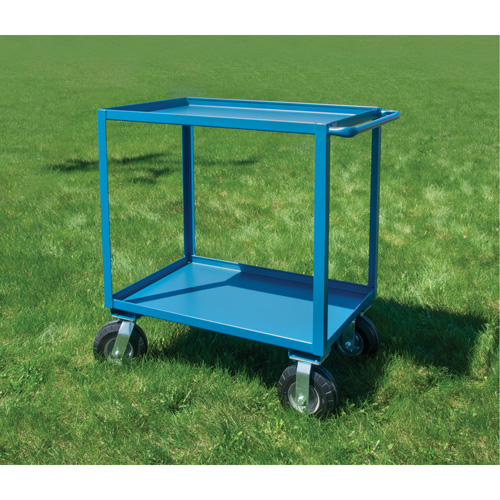 Outdoor Shelf Cart, 2 Tiers, 18" W x 39" H x 33" D, 1200 lbs. Capacity Pronet Distribution