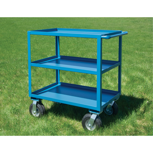 Outdoor Shelf Cart, 3 Tiers, 18" W x 39" H x 33" D, 1200 lbs. Capacity Pronet Distribution