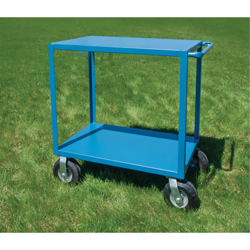 Outdoor Shelf Cart, 2 Tiers, 24" W x 39" H x 39" D, 1200 lbs. Capacity Pronet Distribution