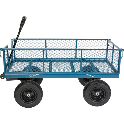 Wagon avec c&ocirc;t&eacute;s rabattables, 24" la x 48" la x Capacit&eacute; 800 lb Pronet Distribution