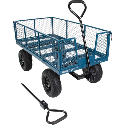 Wagon avec c&ocirc;t&eacute;s rabattables, 24" la x 48" la x Capacit&eacute; 800 lb Pronet Distribution