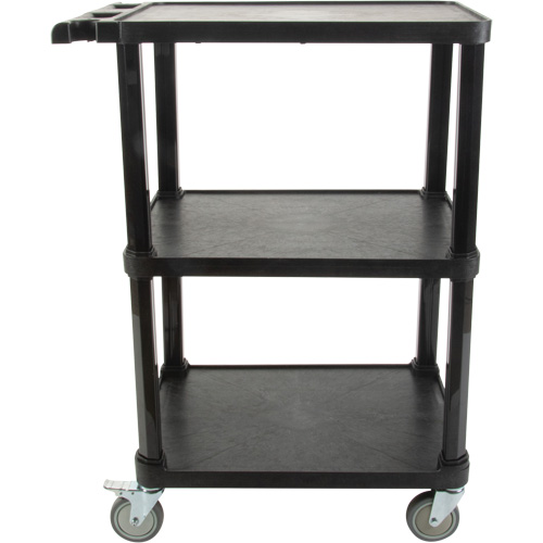 Chariot utilitaire avec tablette plate, 3 tiers, 18-1/8" x 37-3/8" x 27-3/4", Capacit&eacute; 330 lb Pronet Distribution
