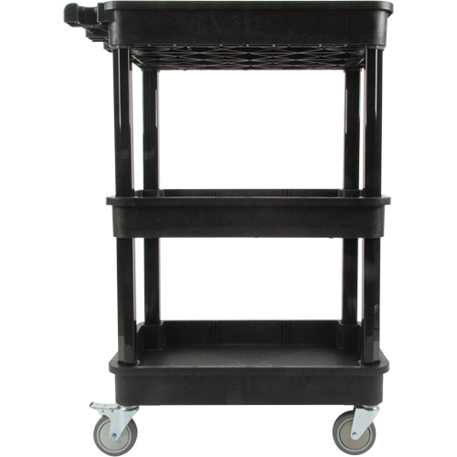 Chariot utilitaire avec tablette &agrave; bordure profonde, 3 tiers, 19" x 39-1/2" x 28-1/4", Capacit&eacute; 330 lb Pronet Distribution