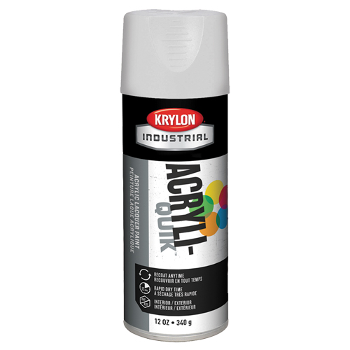 Laque industrielle Acryli-Quik, Blanc, Brillant, 12 oz, Canette a&eacute;rosol Pronet Distribution