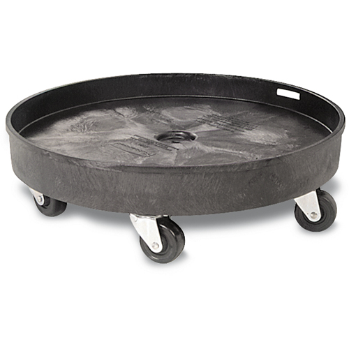Waste Container Dolly, Polyethylene, Black Pronet Distribution