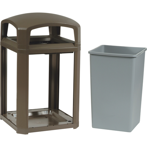 Cadre pour contenant Landmark Series Classique a/enveloppe rigide, Acier galvanis&eacute;, 35 gal. US Pronet Distribution