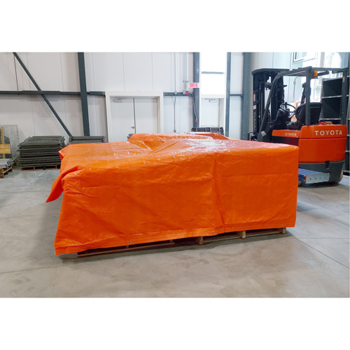 Insulated Tarps, Polyethylene, Orange, 20' x 12' x 8 mils Pronet Distribution