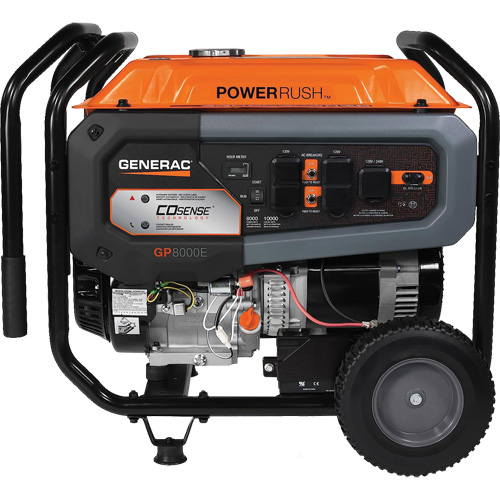 G&eacute;n&eacute;ratrice portable avec technologie COsense, 10000 W de surtension, 8000 W nominale, 120 V/240 V, R&eacute;servoir de 7,9 gal. Pronet Distribution