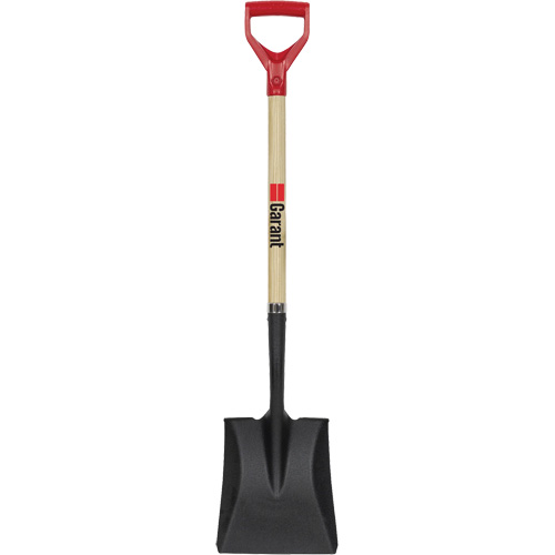 Pelle carr&eacute;e, Bois, Lame Acier durci, Manche en Prise en D, Longueur 43-1/2" Pronet Distribution