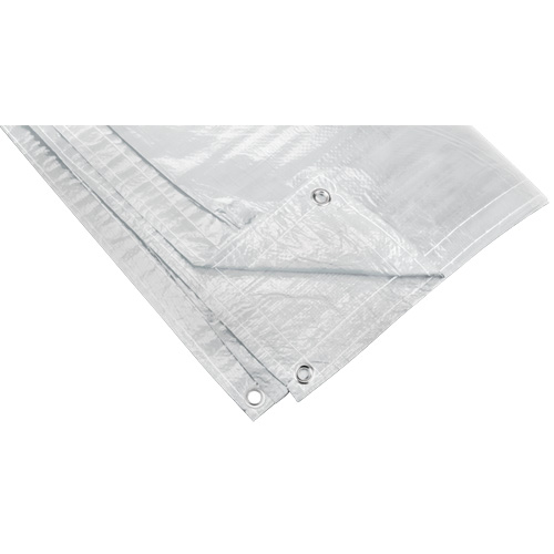 B&acirc;che isol&eacute;e, Poly&eacute;thyl&egrave;ne, Blanc, 20' x 12' x 8 mils Pronet Distribution