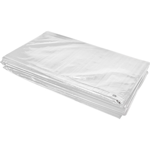 B&acirc;che isol&eacute;e, Poly&eacute;thyl&egrave;ne, Blanc, 20' x 12' x 8 mils Pronet Distribution