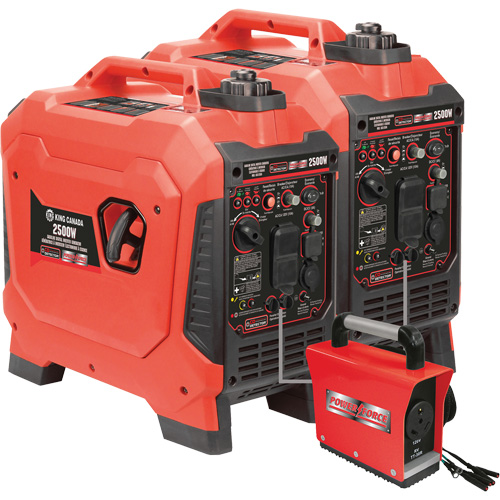 G&eacute;n&eacute;ratrice &agrave; onduleur, Surtension 2500 W, Nominale 1800 W, R&eacute;servoir 4,2 L Pronet Distribution