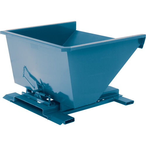 Self-Dumping Hopper, Steel, 3/4 cu.yd., Blue Pronet Distribution