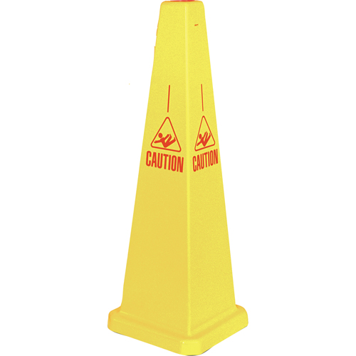 "Caution" Lamba Traffic Cones, English with Pictogram Pronet Distribution
