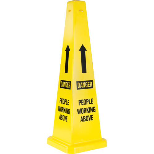 "People Working Above" Traffic Cones, English with Pictogram Pronet Distribution