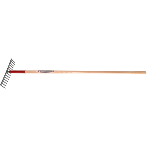 Level Rake, Wood Handle, 14-3/4" W, Tempered Steel Blade, 16 Tines Pronet Distribution