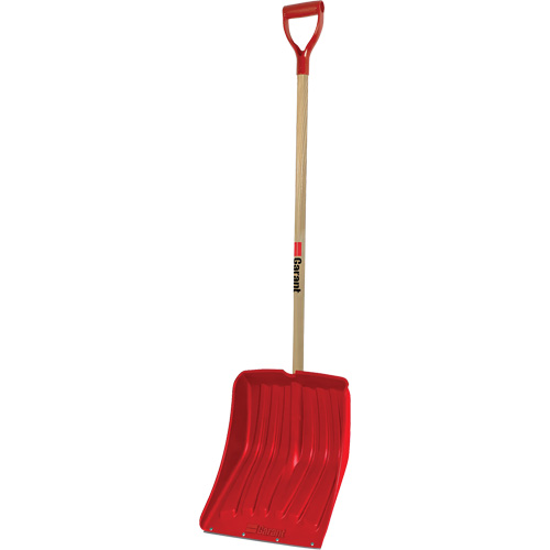 Alpine Snow Shovel, Polypropylene Blade, 13-9/10" Wide, D-Grip Handle, Wearstrip Included Pronet Distribution