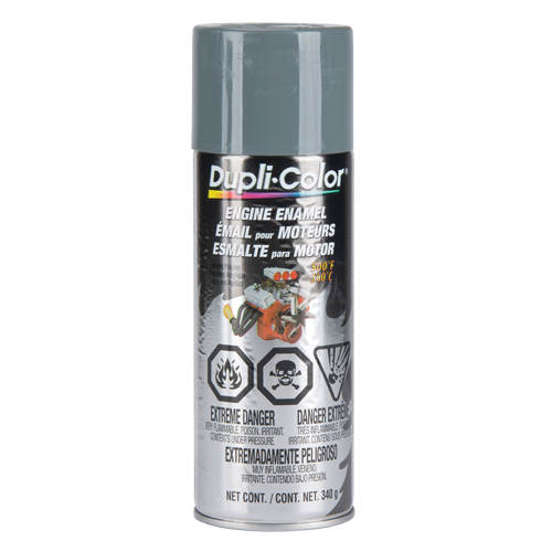 Peinture &agrave; &eacute;mail avec c&eacute;ramique pour moteur, Nouveau Gris Ford, Brillant, 12 oz, Canette a&eacute;rosol Pronet Distribution