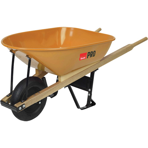 Pro Heavy-Duty Wheelbarrow, 6 cu. ft., Steel Tray Pronet Distribution
