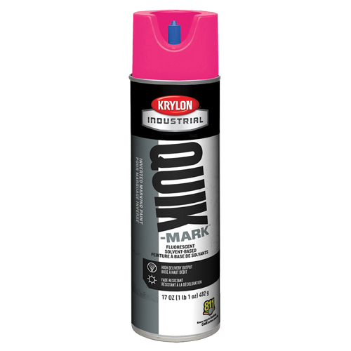 Industrial Quik-Mark Solvent-Based Inverted Marking Paint, 17 oz., Aerosol Can Pronet Distribution