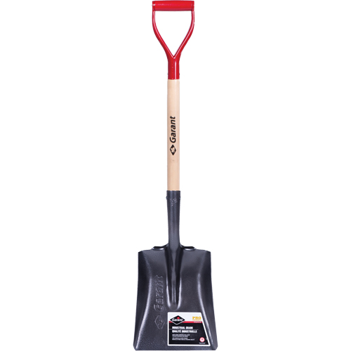 Pelle carr&eacute;e Pro, Bois, Lame Acier durci, Manche en Prise en D, Longueur 27-3/4" Pronet Distribution