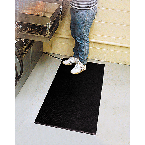Comfort-King Anti-Static Matting, 4' W x 60' L x 3/8" T, Pebbled, Blue Pronet Distribution