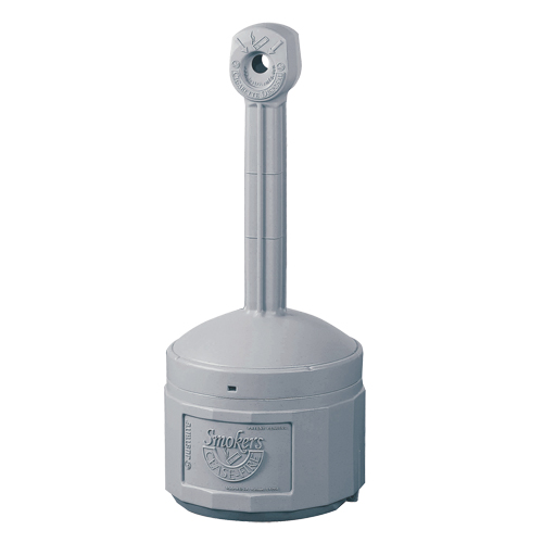Cendriers Smoker's Cease-Fire, Sur pied, Plastique, Capacit&eacute; 4 gal. US, Hauteur 38-1/2" Pronet Distribution