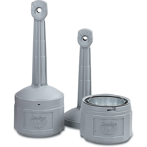 Cendriers Smoker's Cease-Fire, Sur pied, Plastique, Capacit&eacute; 4 gal. US, Hauteur 38-1/2" Pronet Distribution