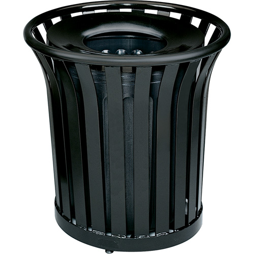 Americana Series Open-Top Waste Receptacle, Steel, 36 US gal. Pronet Distribution
