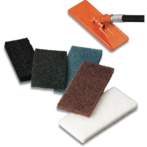 Tampon de r&eacute;curage et de d&eacute;capage Scrub n Strip Doodlebug, 10" lo x 4-6/10" la Pronet Distribution