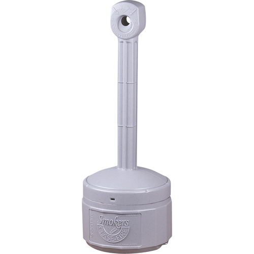 Cendriers Smoker's Cease-Fire, Sur pied, Plastique, Capacit&eacute; 1 gal. US, Hauteur 30" Pronet Distribution