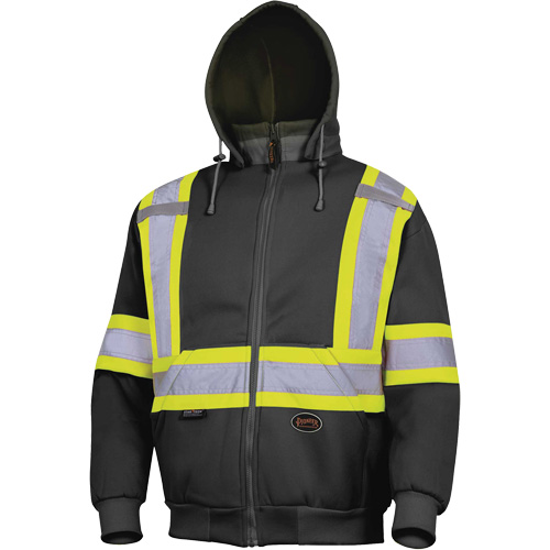 6925BK Chandail &agrave; capuchon, 3T-Grand, Noir Pronet Distribution
