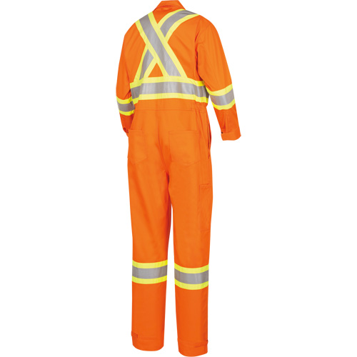 5555 Combinaison de s&eacute;curit&eacute; &agrave; haute visibilit&eacute; ignifuge et anti-arcs &eacute;lectriques, Taille 36, Orange haute visibilit&eacute;, 11 cal/cm² Pronet Distribution