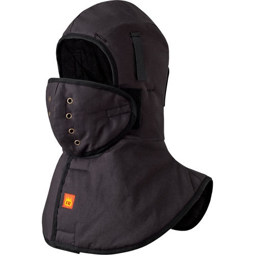 5565A Doublure FR robuste &agrave; col long pour casque, Noir, Coton Pronet Distribution