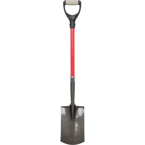 Heavy-Duty Shovels, Fibreglass, Carbon Steel Blade, D-Grip Handle, 30-1/2" Long Pronet Distribution