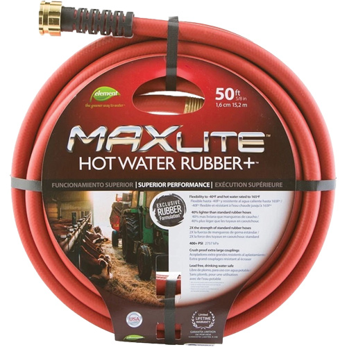 Tuyaux pour eau chaude, Caoutchouc, 5/8" dia. x 50' lo Pronet Distribution