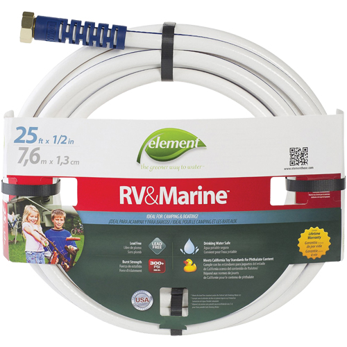 Element Marine & RV Water Hoses, PVC, 1/2" dia. x 25' Pronet Distribution