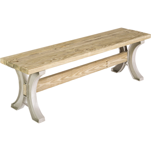 Banc/Table &agrave; pique-nique Basics, Plastique, 96" lo x 15" la x 17" h, Sable Pronet Distribution