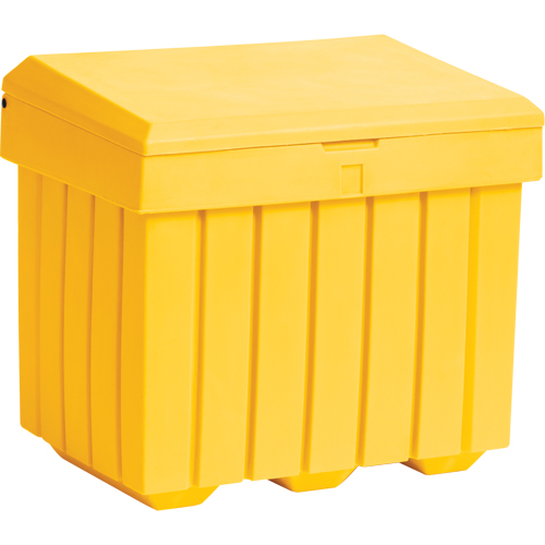 Conteneur d'entreposage &eacute;conomique pour sel/sable, 32" x 23" x 27-1/2", 10 pi³, Jaune Pronet Distribution