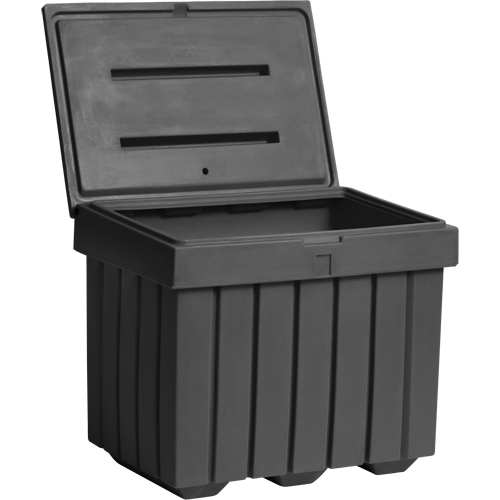Conteneur d'entreposage &eacute;conomique pour sel/sable, 32" x 23" x 27-1/2", 10 pi³, Gris Pronet Distribution