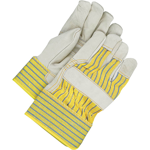 Gants d'ajusteur avec paume renforc&eacute;e, Taille unique, Paume en Cuir fleur de vache, Doublure en Molleton Pronet Distribution
