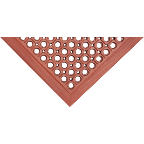 Competitor Series Mats, Slotted, 3' x 5' x 7/8", Orange, Natural Rubber Pronet Distribution