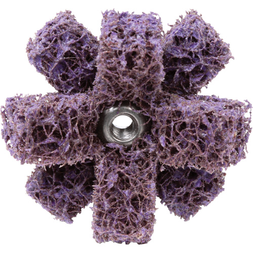 Croix de lustrage BF-XB Scotch-Brite, 1-1/2" dia., Grain Moyen, Oxyde d'aluminium Pronet Distribution