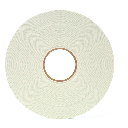 Double-Coated Urethane Foam Tape, 33 m (108') L x 12.7 mm (1/2") W, 62 mils, Urethane Pronet Distribution
