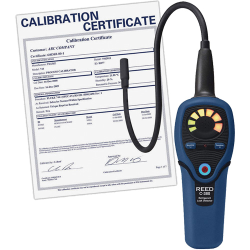Refrigerant Leak Detector with Calibration Certificate Pronet Distribution