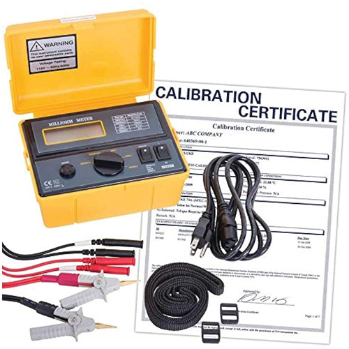 Milli-ohmm&egrave;tre 110 V avec certificat de calibration Pronet Distribution