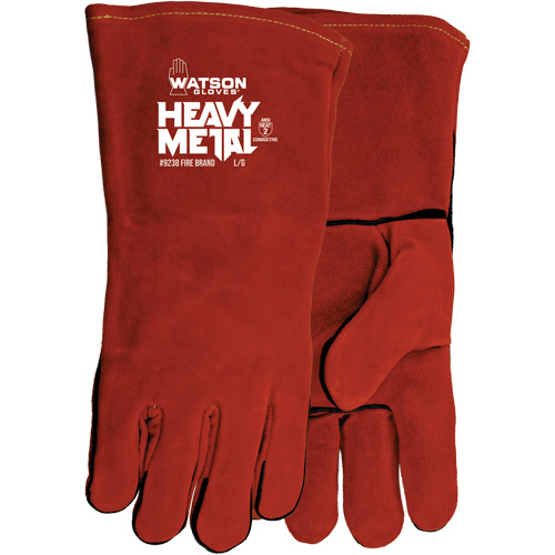 Gants de soudage Fire Brand, Cuir de vache refendu, Taille Taille unique Pronet Distribution