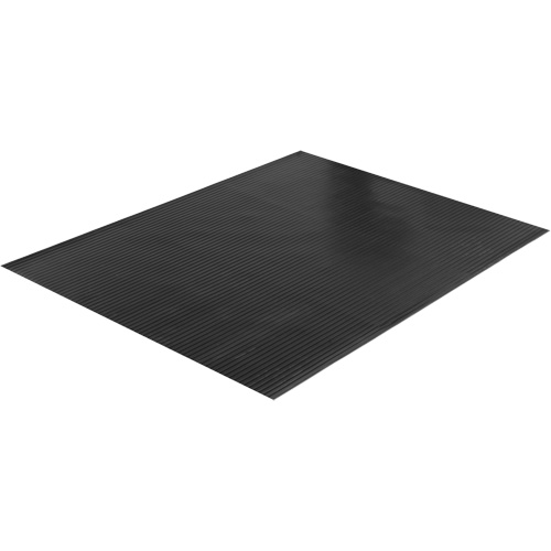 Wide Rib Matting, Runner, 4' x 75' x 1/8", Black Pronet Distribution