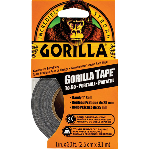 Duct Tape To-Go, 17 mils, Black, 25.4 mm (1") x 9.14 m (30') Pronet Distribution